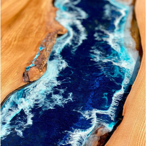 Large Elm & Deep Sea River Coffee Table