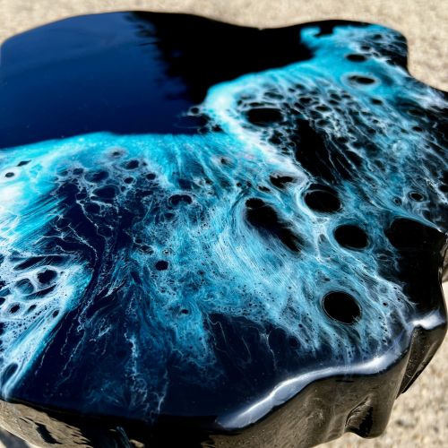 Ltd Edition Midnight Wave Side Table
