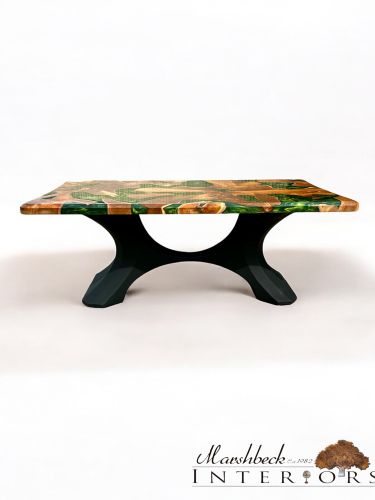 Teak Roots & Jungle Green Coffee Table