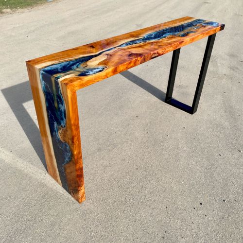 Yew Waterfall Console Table