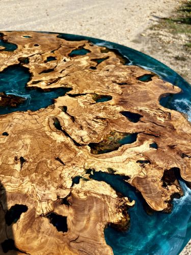 Olive Root Circular River Table