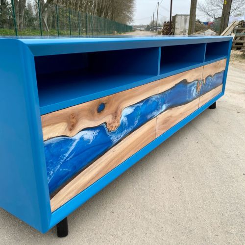 River Media Unit Elm & Ocean Art