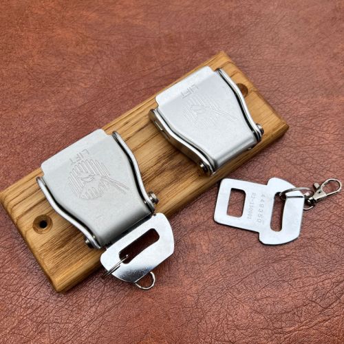 Aeroplane Belt Buckle Key Holder, double