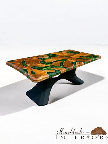 Teak Roots & Jungle Green Coffee Table