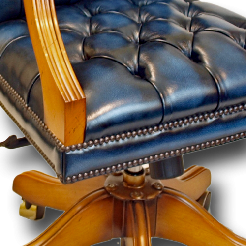 Antique Reproduction Mini Gainsborough Swivel Chair