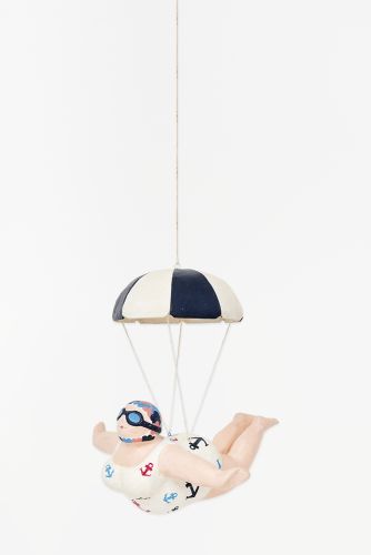 Hanging Female Swimmer Parachute