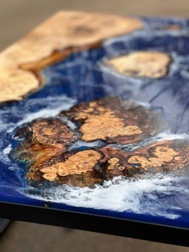 Burr Oak Islands River Coffee Table