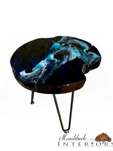 Ltd Edition Midnight Wave Side Table