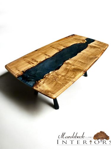 Oak & Terminator Silver River Dining Table