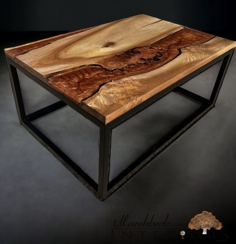 90 x 60 Burr Elm Coffee Table DRV71