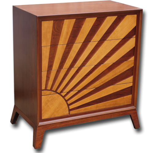 Mahogany & Cherry Sunrise Chest