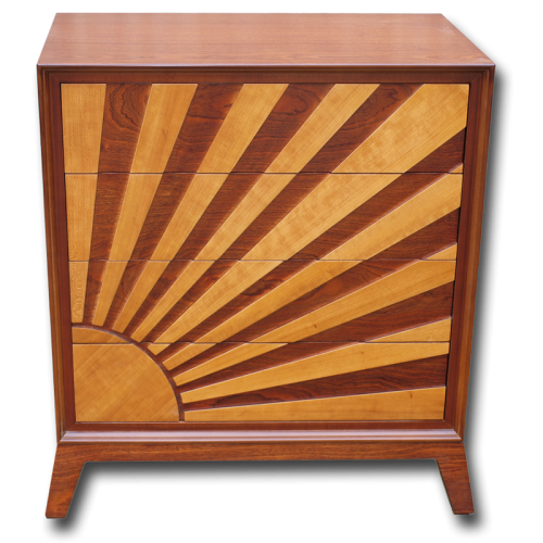 Mahogany & Cherry Sunrise Chest
