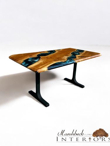 Oak & Midnight Sea River Dining Table