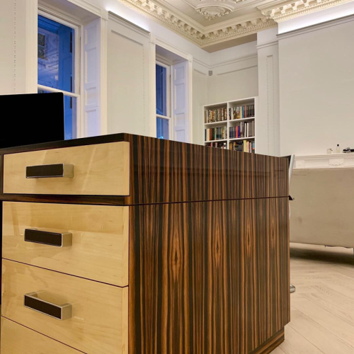 Bespoke Ebony Art Deco Desk