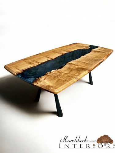 Oak & Terminator Silver River Dining Table