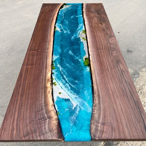 American Walnut Ocean River Dining Table