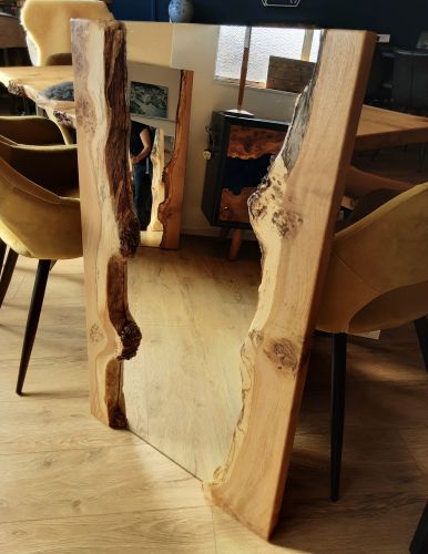 Oak Live Edge Wall Mirror