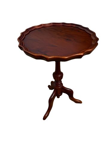 Yew Piecrust Wine Table