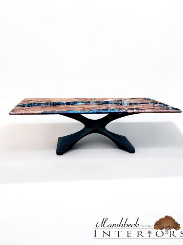 Burr Elm Ocean Dining Table