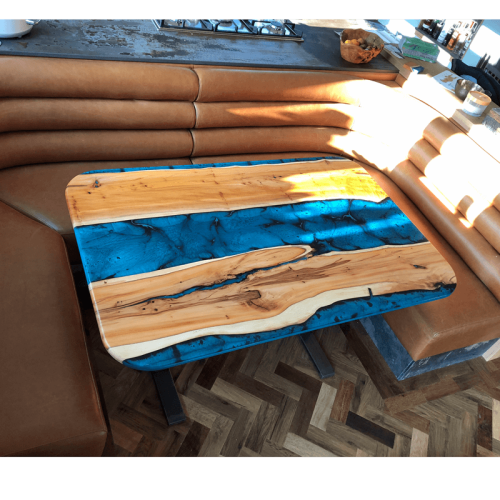 Yew & Reef Blue River Booth Dining Table (SOLD)