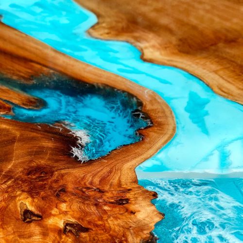 Elm River Coffee Table Glacier Artwork