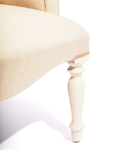 Linen with Smartie Button-back Occasional Chair