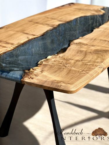 Oak & Terminator Silver River Dining Table
