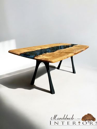 Oak & Terminator Silver River Dining Table