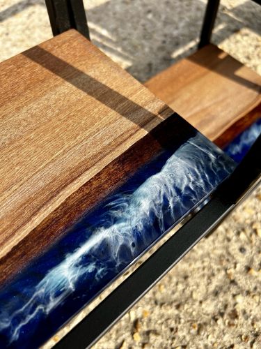 Tipping Wall Display with River Shelves