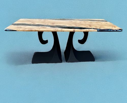 Oak & Midnight Sea River Dining Table