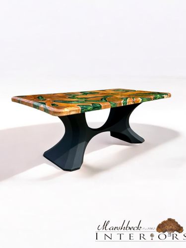 Teak Roots & Jungle Green Coffee Table