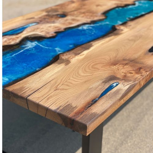 Elm & Ocean Art River Coffee Table