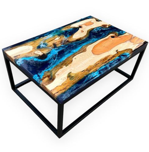 Yew Ocean Resin Coffee Table