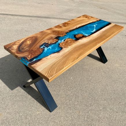 Elm & Ocean Art River Coffee Table (X)