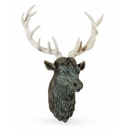 Stone Effect Wall Mounted Stag