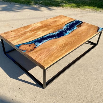 Large Elm & Deep Sea River Coffee Table