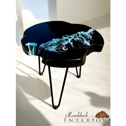 Ltd Edition Midnight Wave Side Table