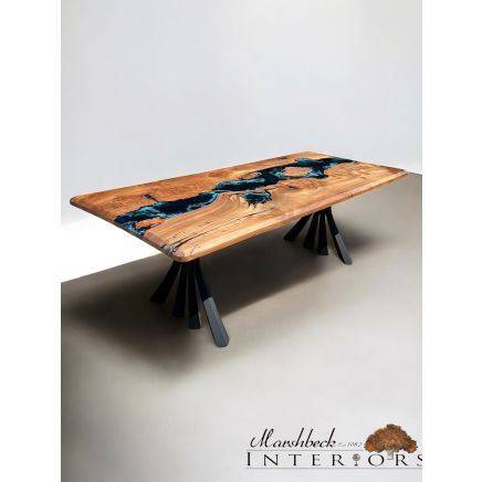 Burr Elm Turtle Lagoon Dining Table
