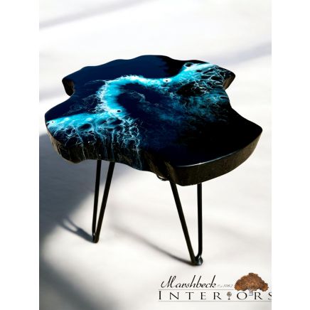 Ltd Edition Midnight Wave Side Table