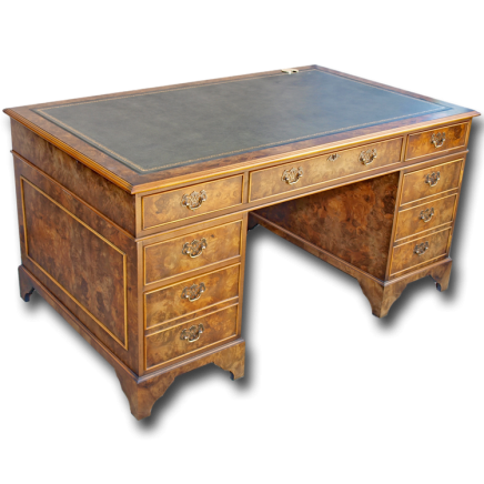 5' x 3' Reproduction Regency Pedestal Desk