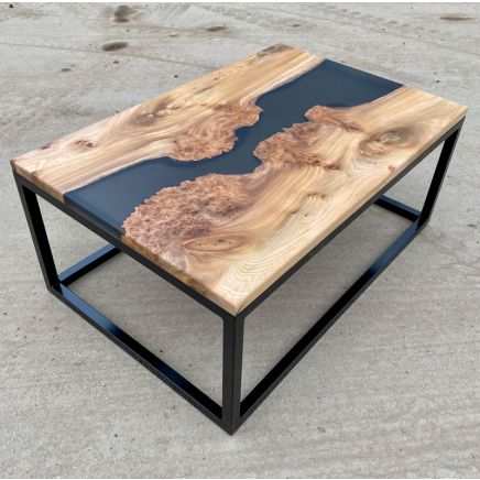 Smokey Grey Burr Elm River Coffee Table