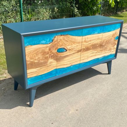 Sideboard with Olive Resin River Doors