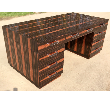 Bespoke Ebony Art Deco Desk