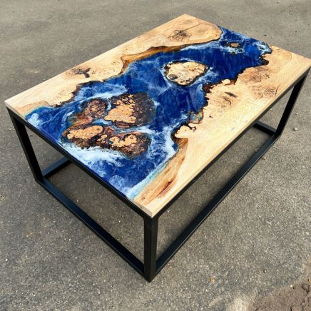 Burr Oak Islands River Coffee Table