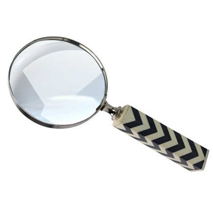 Art Deco Faux Zebra Magnifying Glass