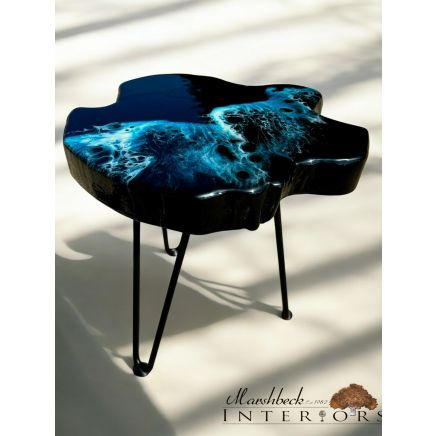 Ltd Edition Midnight Wave Side Table