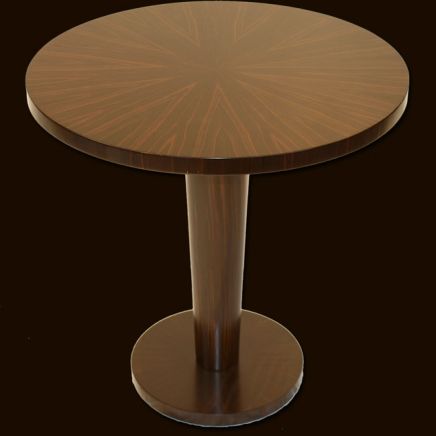Ebony Circular Lamp Table