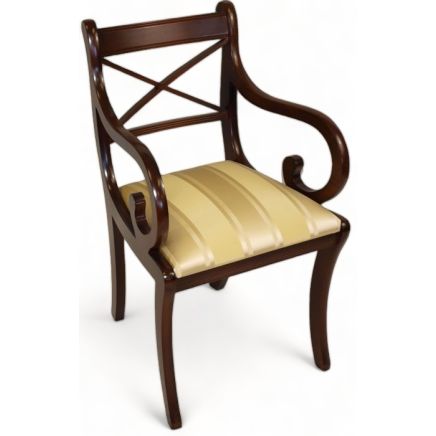 Cross Stick Sabre Leg Dining Chair