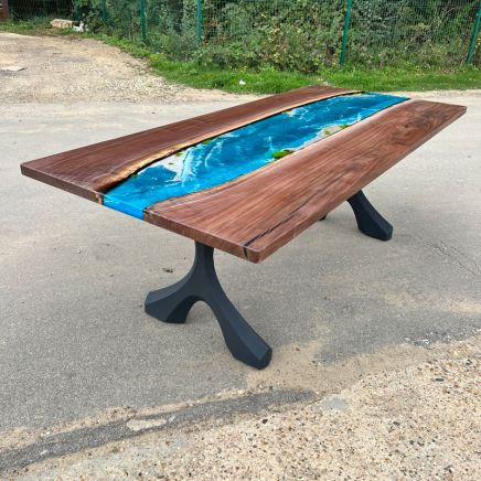 American Walnut Ocean River Dining Table