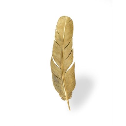 Large Gold Feather Wall Decor